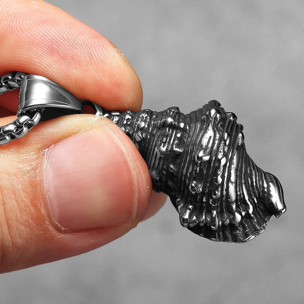 PENDRA Conch Stuff Steel Necklace