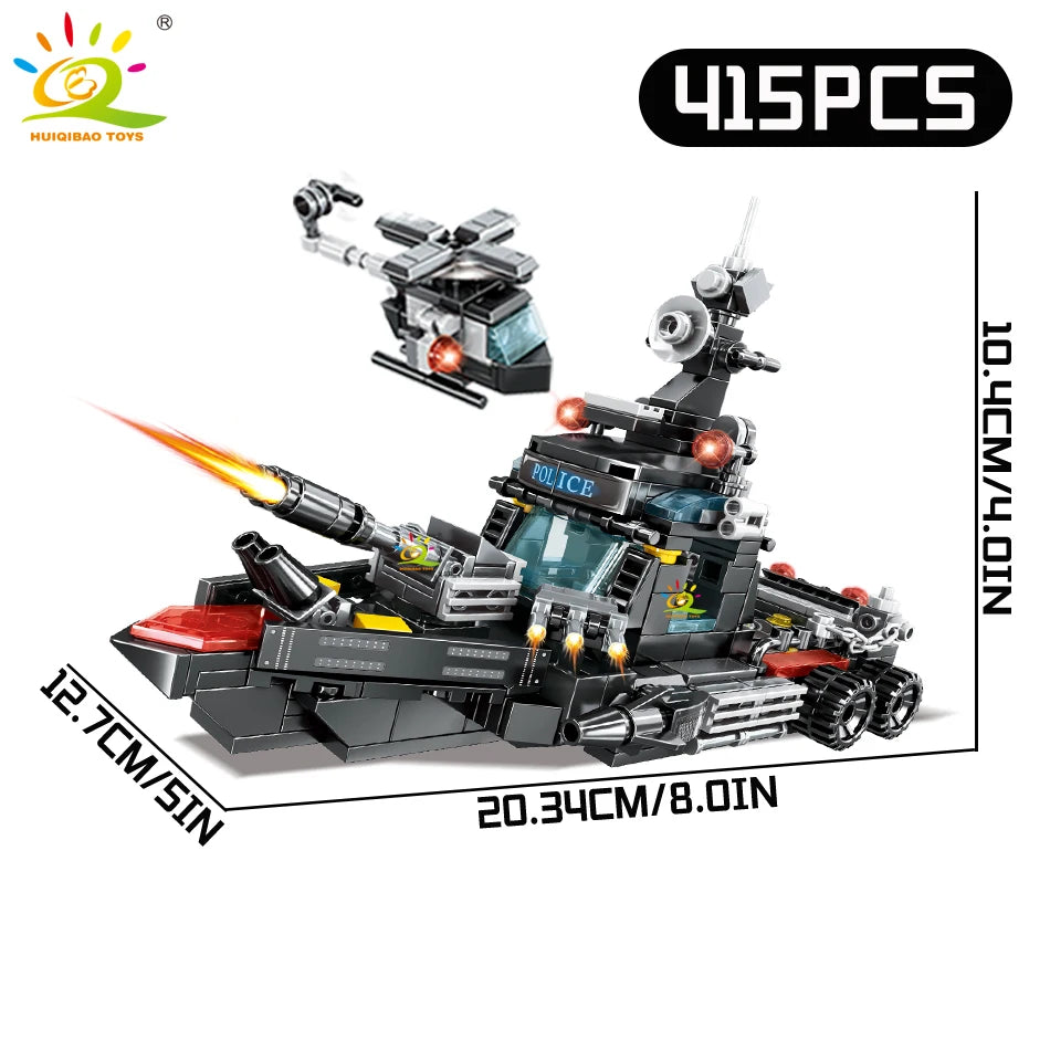 PENDRA 4in1 Swat Police Building Set