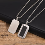 PENDRA Dog Square Dog Tag Necklace
