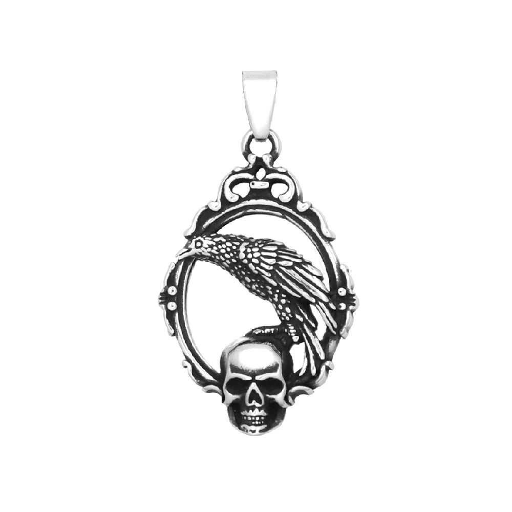 PENDRA Magicmirror Gothic Skull Magic Mirror Pendant