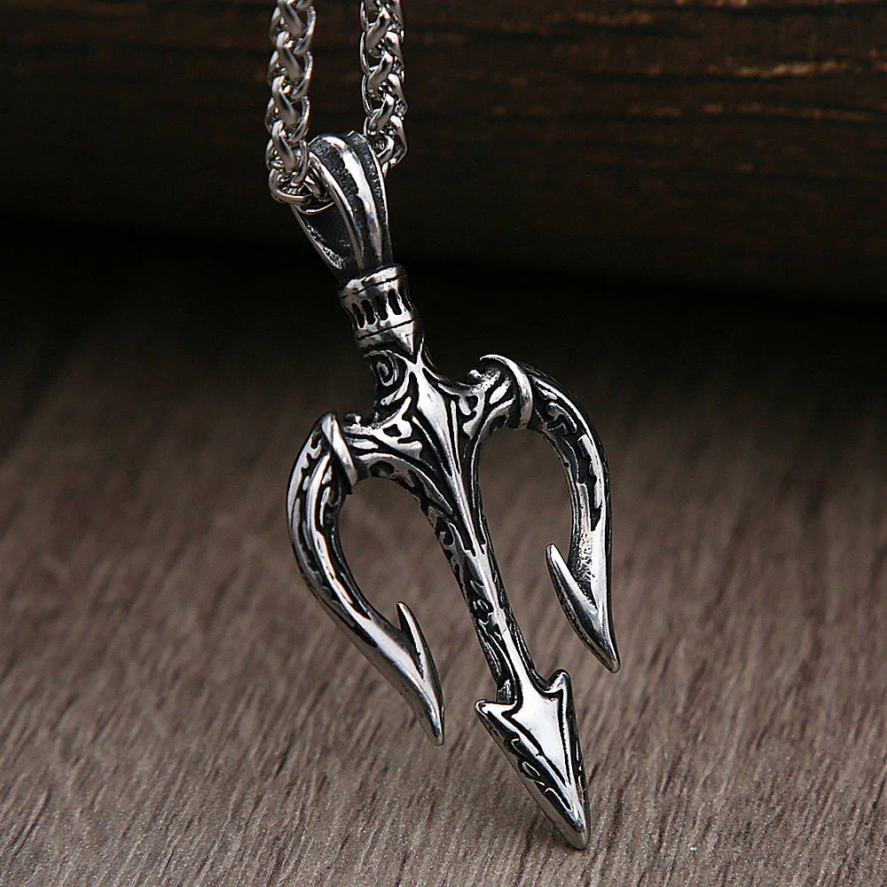 PENDRA Trident Greek Mythology Trident Necklace