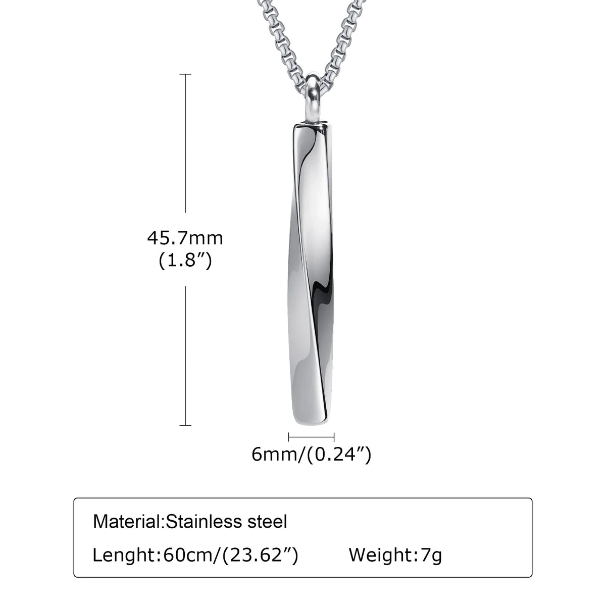 PENDRA Urn Mobius Pendant Necklace