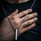 PENDRA Rectangle Bar Pendant Necklace