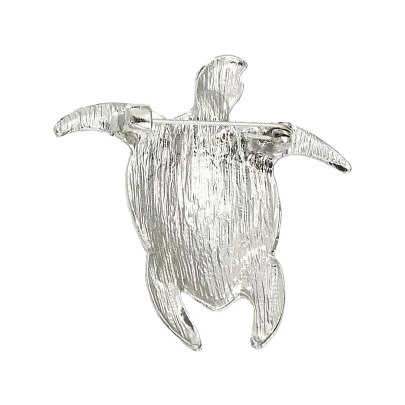 PENDRA Lovely Swimming Turtle Brooch