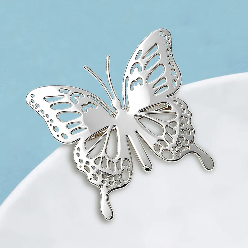 PENDRA Stainless Steel Butterfly Brooch