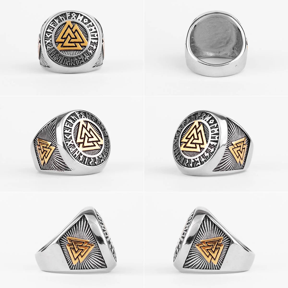 PENDRA Nordic Mythology Odin Steel Ring