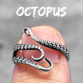 PENDRA Octopus Tentacles Couple Steel Ring