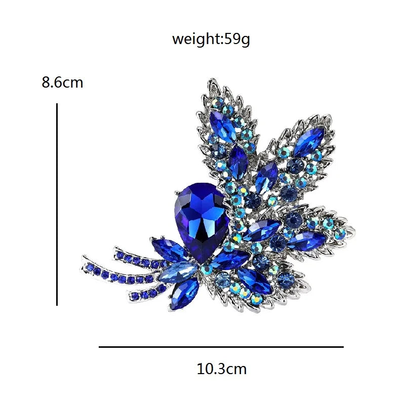 PENDRA Florielle42 Crystal Brooch