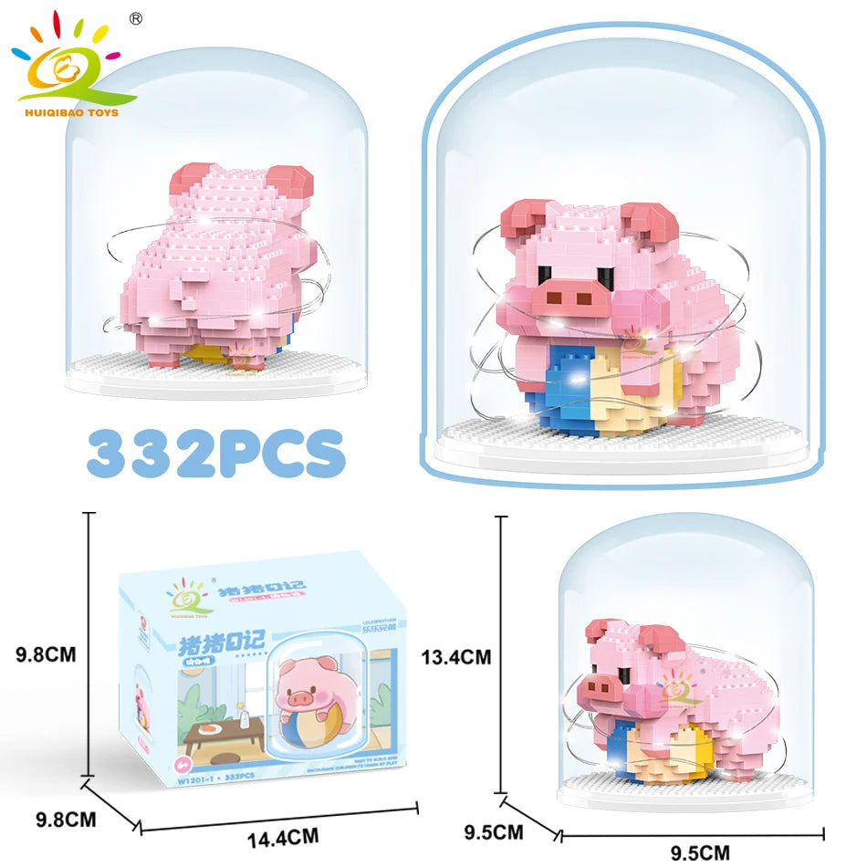 PENDRA Cute Pig Micro Building Set