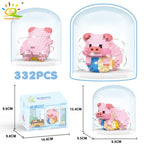 PENDRA Cute Pig Micro Building Set