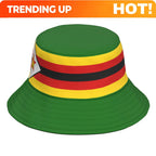 Zimbabwe Fisherman Hats Custom Made Name Team Logo Bucket Cap Zwe Country Travel Yezimbabwe Nation Zimbabwean Flags Headgear