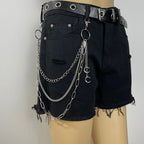 PENDRA Moonstar Rivet Waist Chain Keychain