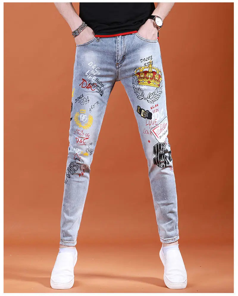 PENDRA Ripped Slim Fitting Jeans