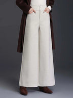 PENDRA Crocodile Print PU Straight Leg Pants