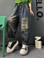 PENDRA Elastic Waist Harlan Pants
