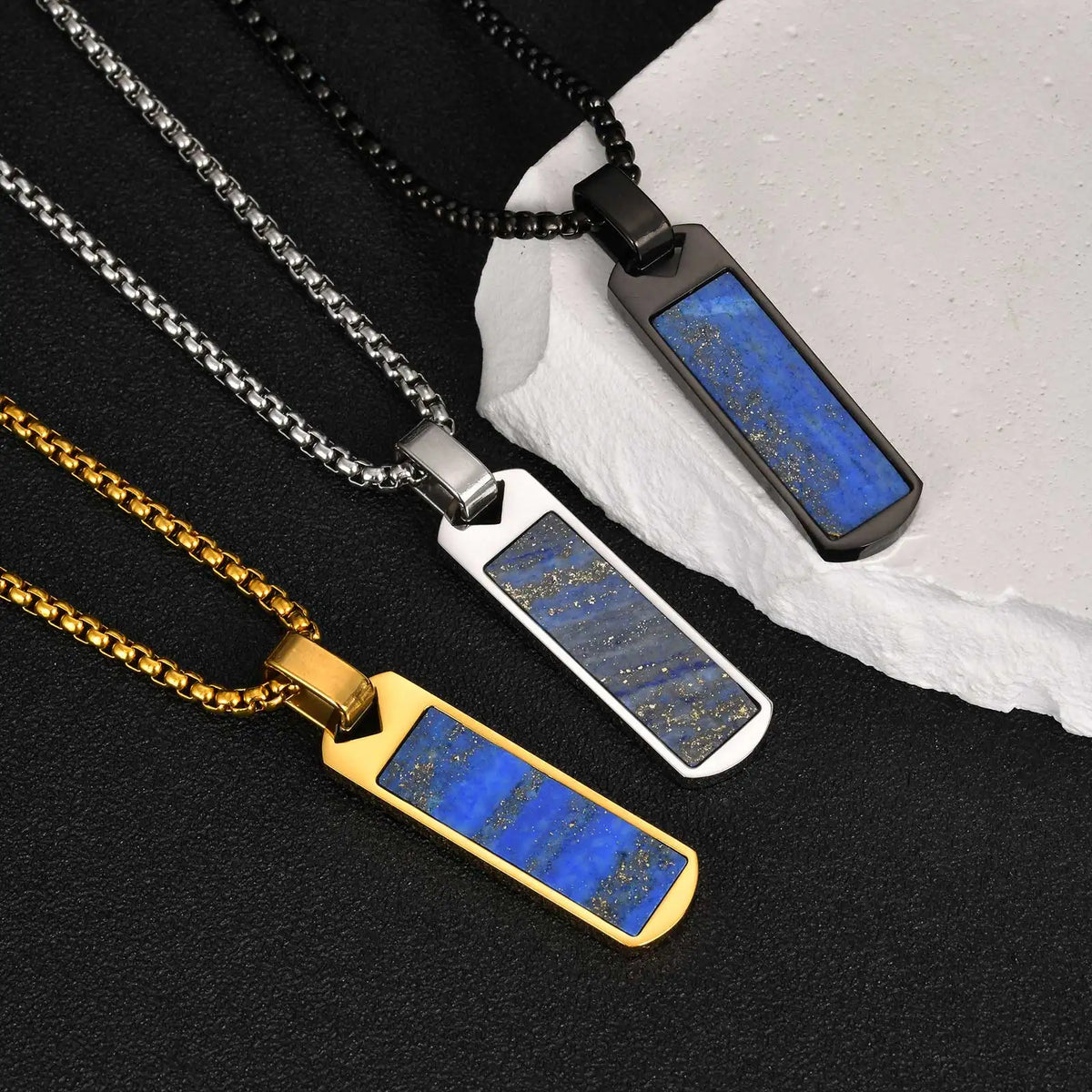PENDRA Lapis Lazuli 2 Pendant Necklace