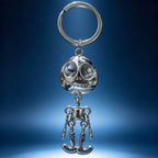 PENDRA Robotspin Rotatable Robot Skeleton Keychain