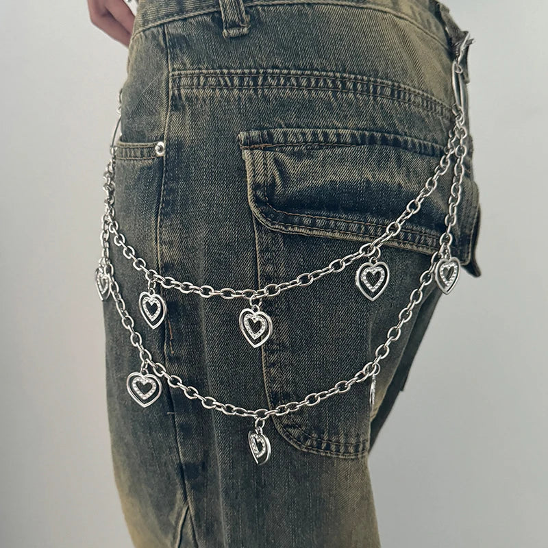 PENDRA Seraellea Star Punk Double-Layer Waist Chain Belt