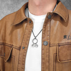 PENDRA Ancient Troll Cross Steel Necklace