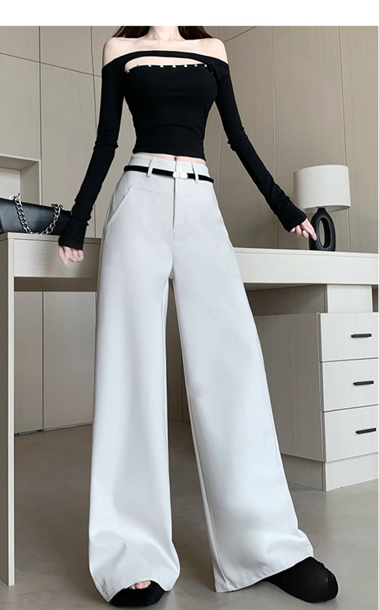 PENDRA Woolen Waisted Loose Pants