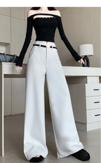 PENDRA Woolen Waisted Loose Pants