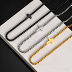 PENDRA Cross Square 2 Pendant Necklace