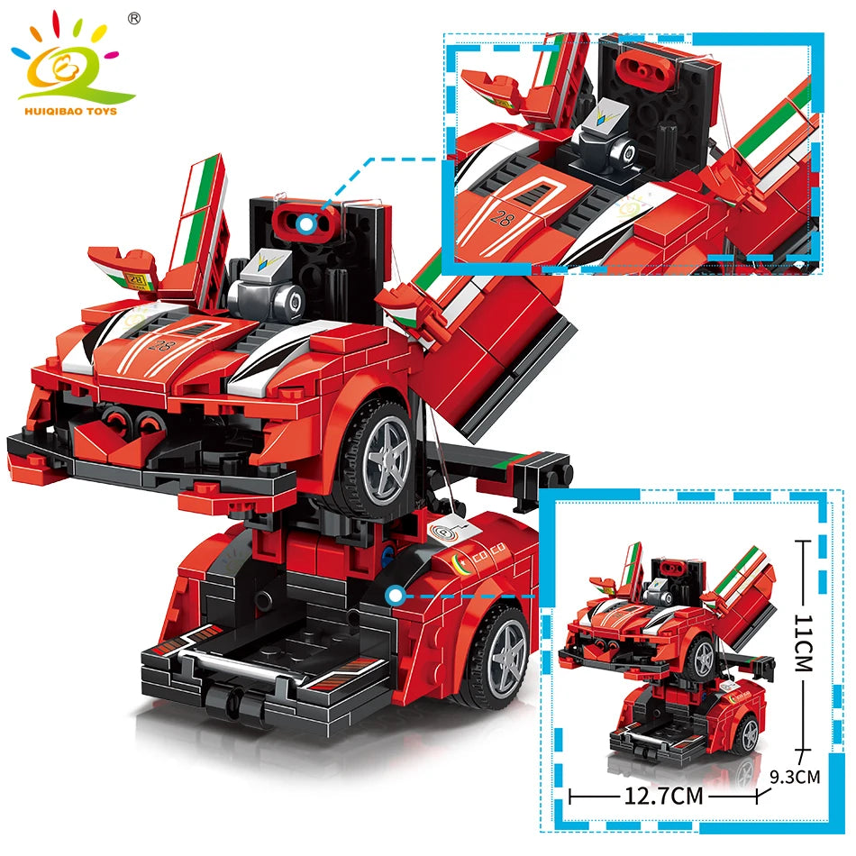 PENDRA Transfrom Racing Robot Building Set