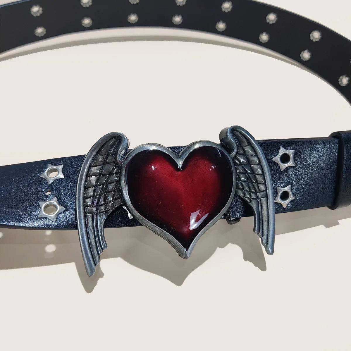 PENDRA Koraellea Leather Eyelet Gothic Belt