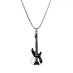 PENDRA Guitarrock Stainless Steel Guitar Pendant Necklace