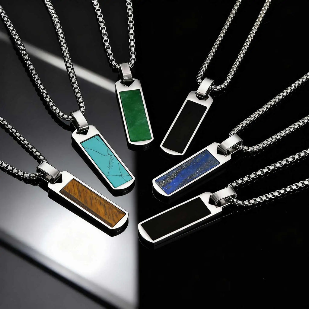 PENDRA Stone Natural Pendant Necklace