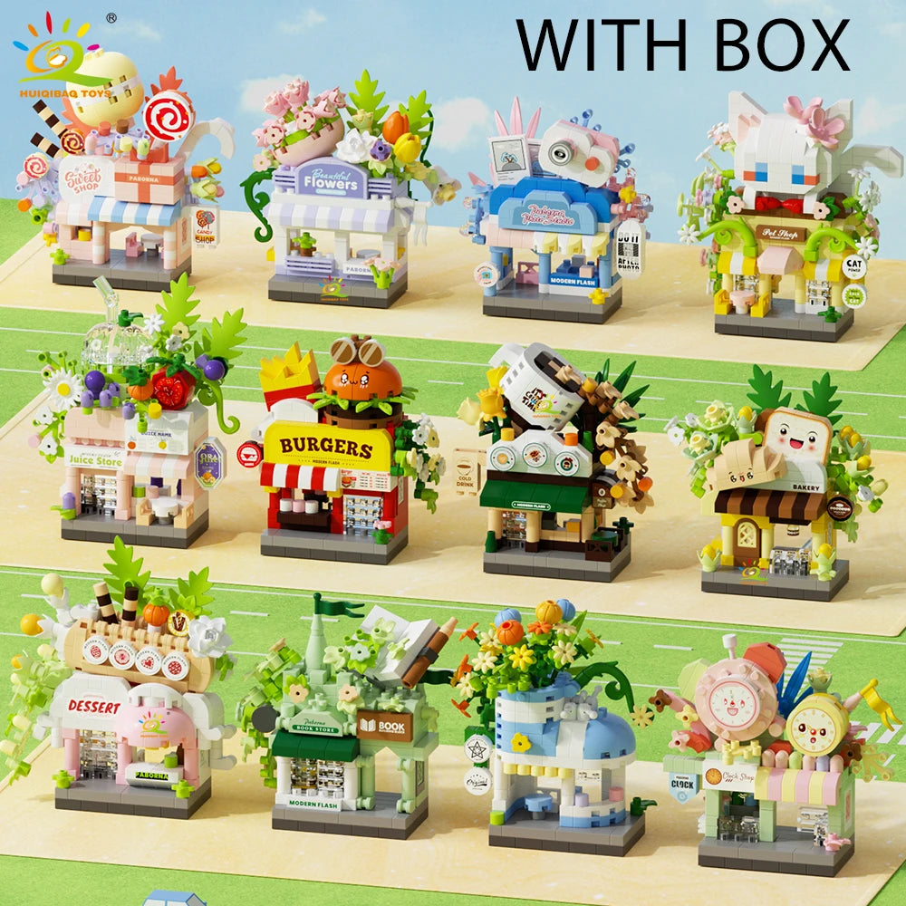 PENDRA Cute Shop Micro Building Set
