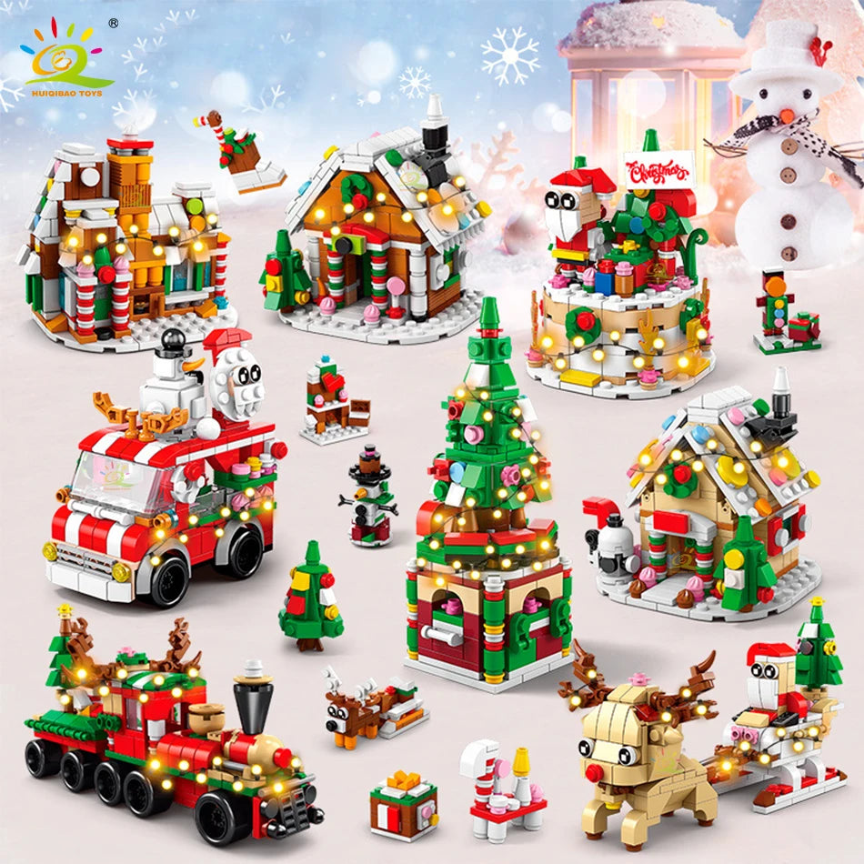 PENDRA Elk Deer Santa Building Set