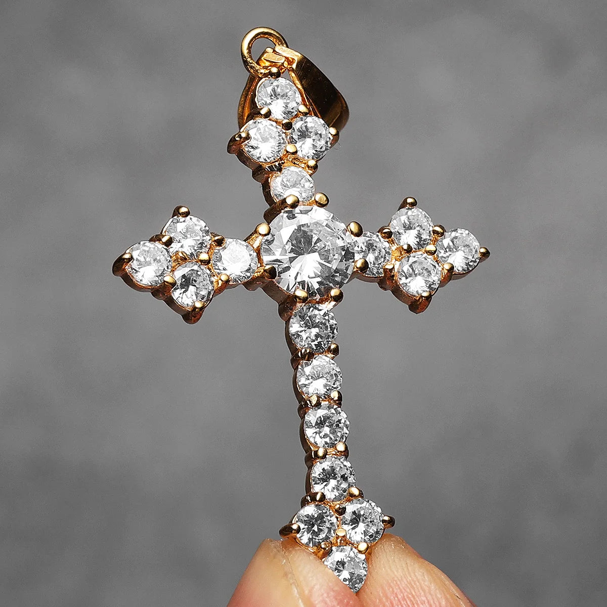 Simple Cross Men Necklaces Stainless Steel Pendant Chain Women Fashion Gemstone Jewelry Punk New In Accessories Gifts Wholesale