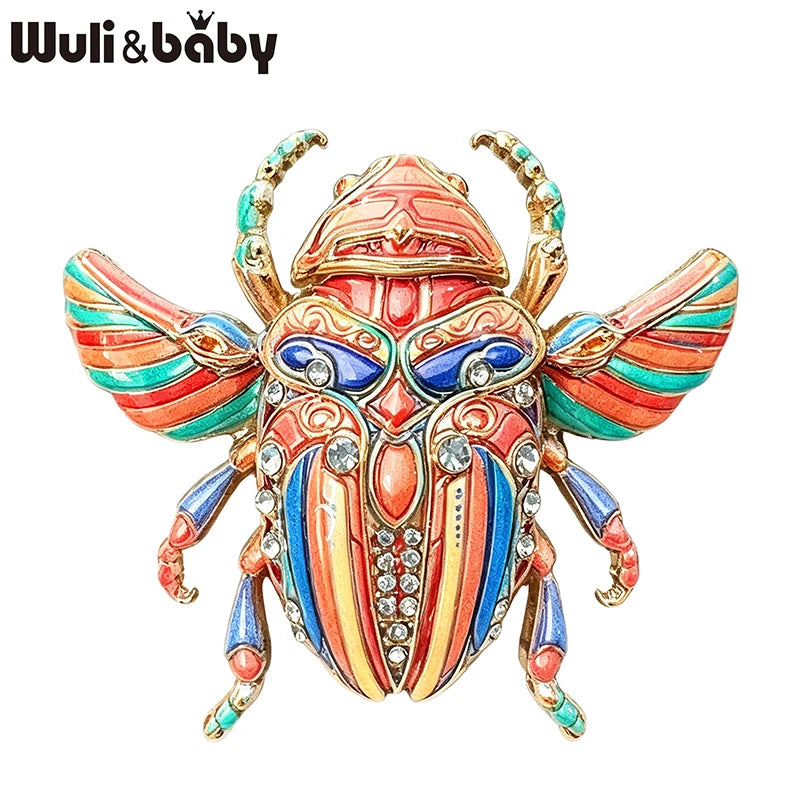 PENDRA Lovely Beetle 4-color Brooch