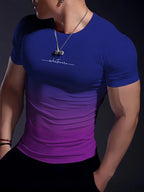 PENDRA Printed Urban Short-Sleeve Running T-Shirt