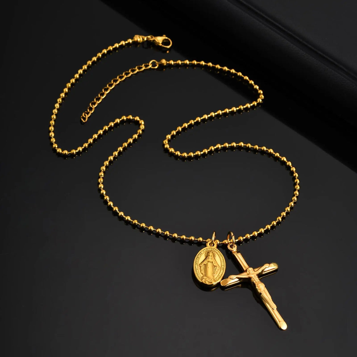 PENDRA Cross Mary Pendant Necklace