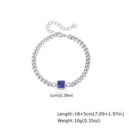 Stylish Men's Chain Bracelet,Hip Hop Stainless Steel Cuban Chain Wristband,Jewelry Gift for Father Son Husband BBF