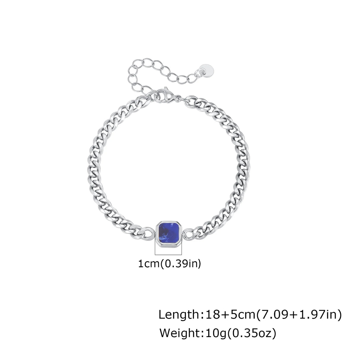 Stylish Men's Chain Bracelet,Hip Hop Stainless Steel Cuban Chain Wristband,Jewelry Gift for Father Son Husband BBF