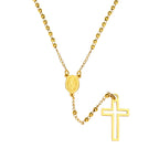 PENDRA Cross Mary Rosary Necklace