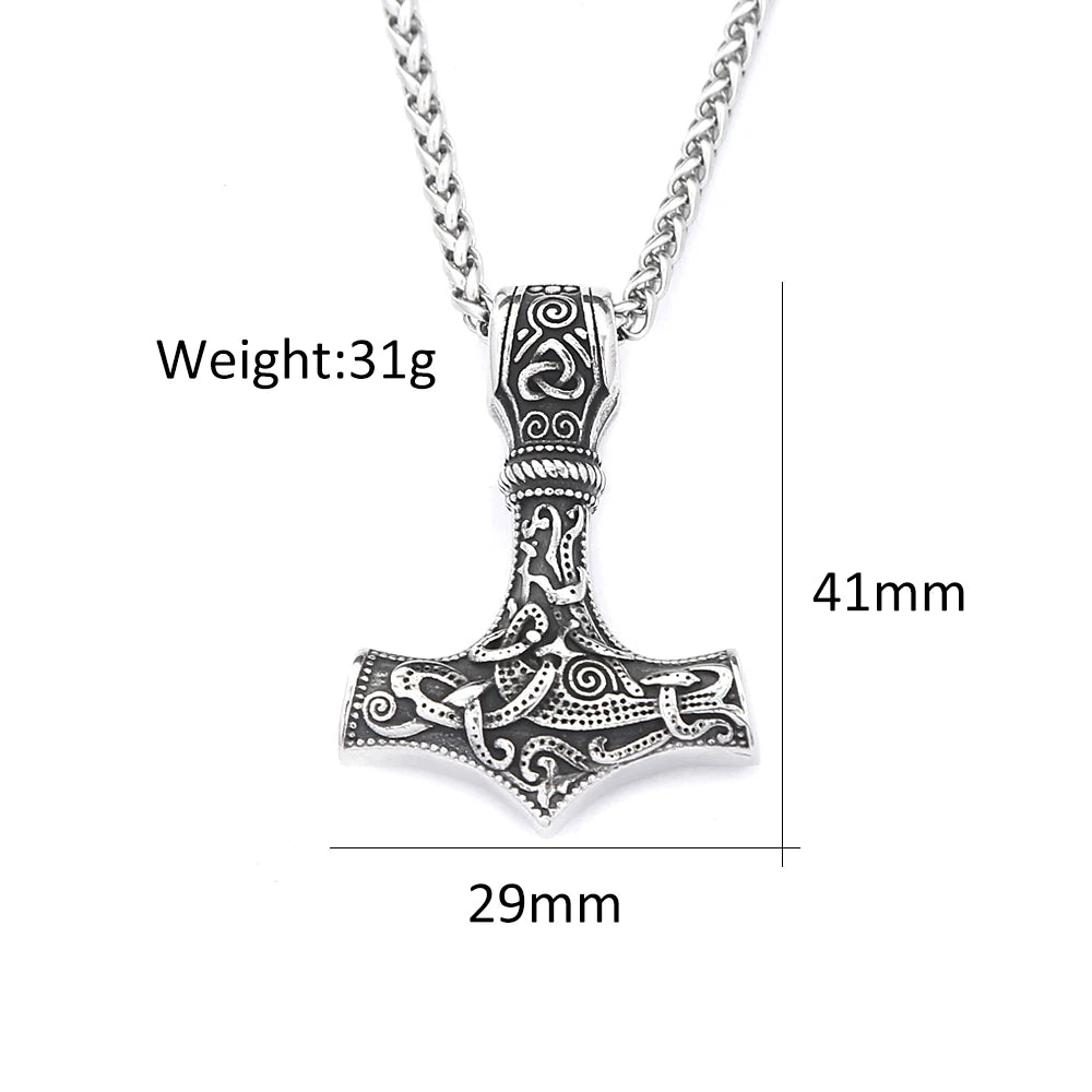 PENDRA Mjolnir Viking Thor Hammer Pendant
