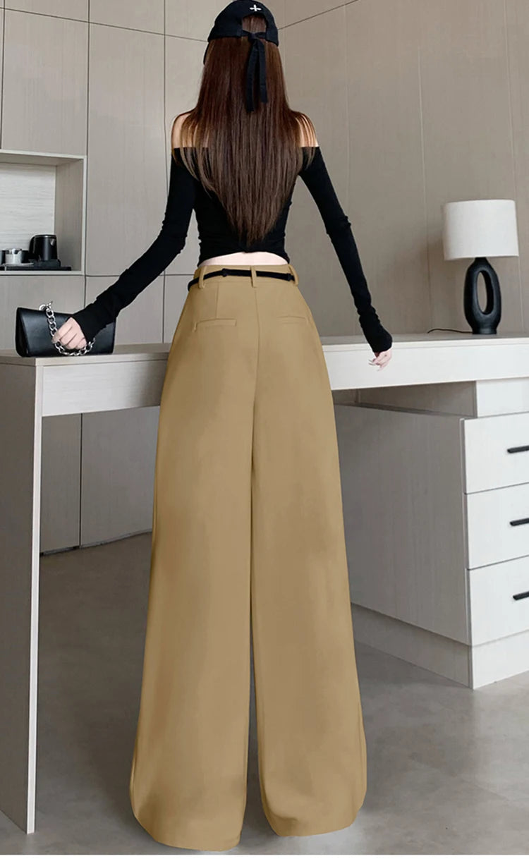 PENDRA Woolen Waisted Loose Pants