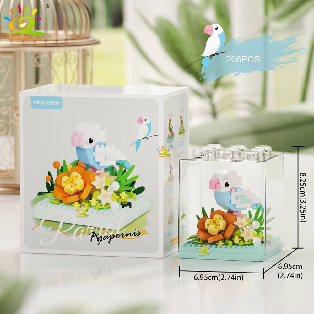 PENDRA Parrot Bird Micro Building Set