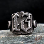 PENDRA Lucky7 316L Stainless Steel Lucky Number Ring