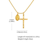 PENDRA Cross Mary Pendant Necklace