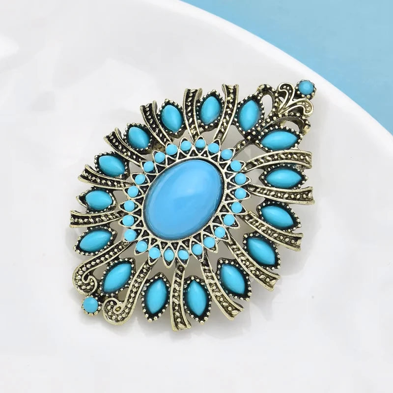 PENDRA Royale Vintage Water-Drop Brooch