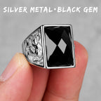 PENDRA Rhinestone Dragon Phoenix Steel Ring