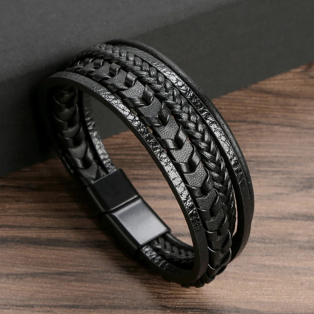 PENDRA Aevmire Braided Leather Bracelet