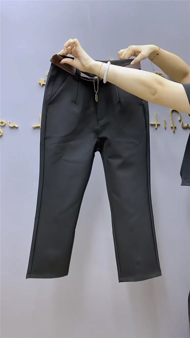 2024 High Waist Harem Pants Women Vintage Black Baggy Ankle-length Pencil Pantalones Casual Ol Trousers New Sweatpants