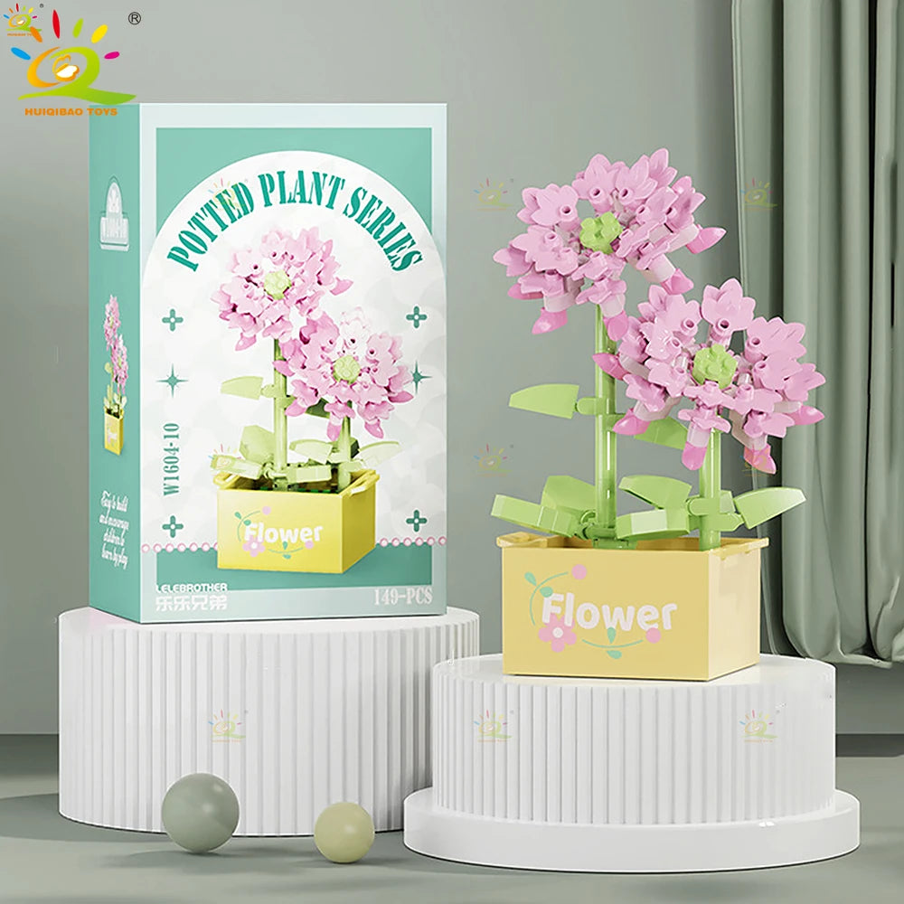PENDRA Succulent Potted Floral Building Set