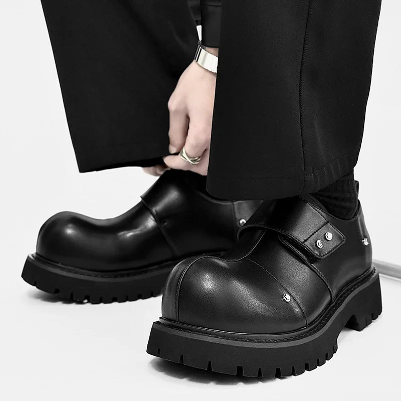 PENDRA Leather Thick Soled Shoes